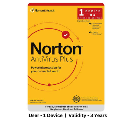 Norton Antivirus Plus 1 Device 3 Years
